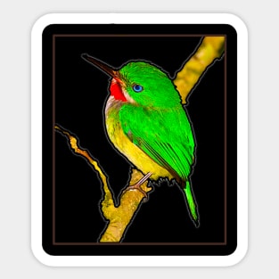 San Pedrito Puerto Rican Bird Sticker